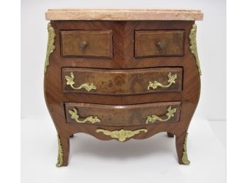Nice Miniature Bombay Marble Top 4 Drawer Chest