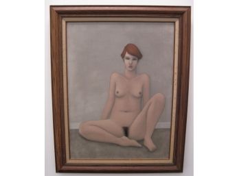 Full Body Seated Female Nude Painting  'Jeanette' Signed  W Nicholson