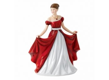 Beautiful Royal Doulton Figurine HN 5632  Birthstones July 'RUBY'  ' Mint In Box With Signature