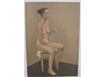 Vintage Mid Century Seated Female Nude  Painting  'CHRISTINA' Signed  W Nicholson