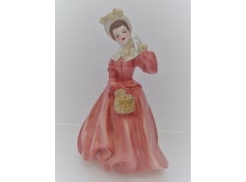 Florence Ceramics Of Pasadena California Vintage  CLARISSA Figurine Rare Pink Dress