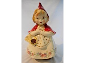 Early Hull Little Red Riding Hood #967 Cookie Jar With Pat Applied For Mark