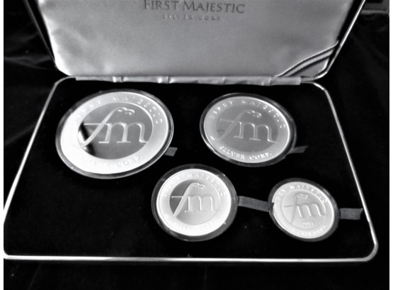 Spectacular First Majestic 18 Troy Ounce .999 Silver 4 Coin Collection (See Description)