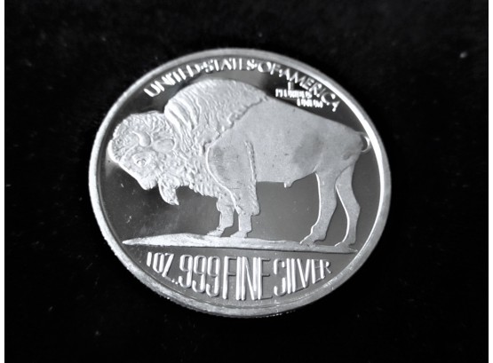 Buffalo-Indian Head .999 Silver Coin, 1 Troy Oz. BU
