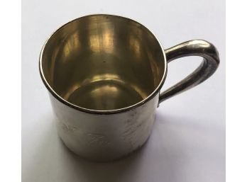 Small Sterling Silver (.925) Cup,  2.15 Troy Ounces (See Description)