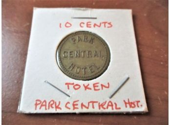 Park Central Hotel 10 Cent Parking Token