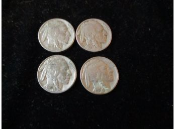 4 Indian Head/Buffalo Nickels
