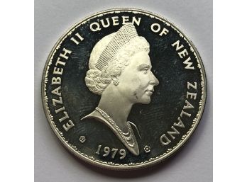 1979 New Zealand Silver Dollar (Beautiful Coin)