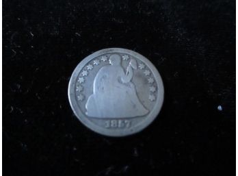 1857 P U.S. Seated Silver Dime