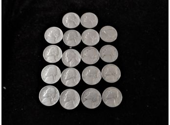 18 U.S. Jefferson Nickels, 1940-49