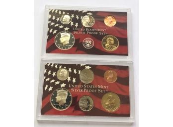 2005 S And 2006 S US Mint Silver Proof Sets
