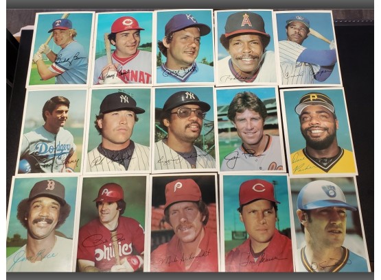 1981 Topps National Large 5' X 7' Full- Color Photo Cards. Complete Set Of 15 All- Stars Plus 2 Extras