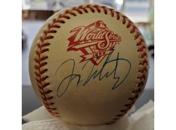 1998 World Series Official Ball Autographed By San Diego Padre Jim Leyritz (ex - New York Yankee)