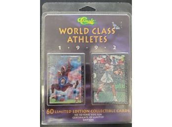Classic World Class Athletes 60 Lmtd Ed Collectible Cards -unopened Packets- 1992 Olympics Dream Team  3 Of 3