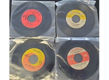 Group Of Four Vintage 45 Rpm Records- Sonny & Cher, The Beach Boys, The Monkees, & Simon & Garfunkle