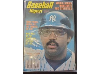 Jan 1978 Edition Of Baseball Digest With MLB Hall Of Famer Reggie Jackson On The Cover -1977 World Series MVP