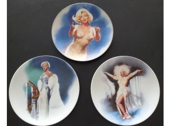 3 Marilyn Monroe Plates From Movies: All About Eve There's No Business Like Show Business Magic Of Marilyn