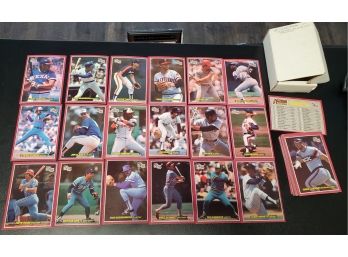Sixty 1984 Don Russ Baseball Player Cards - Jumbo Cards Action All Stars Complete Set 3 1/2' Wide X 5' Tall