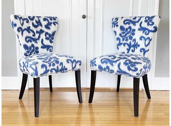 A Pair Of Modern Upholstered Side Chairs