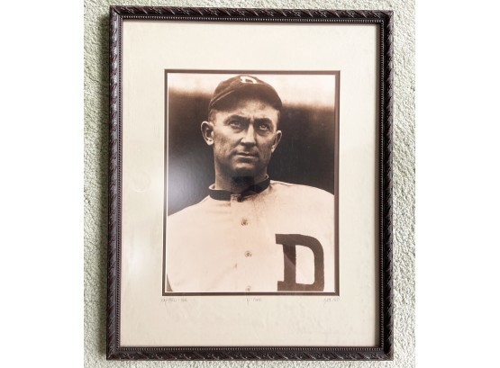 A Vintage Framed Photograph Of Ty Cobb, C. 1920