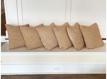 Woven Seagrass Accent Pillows