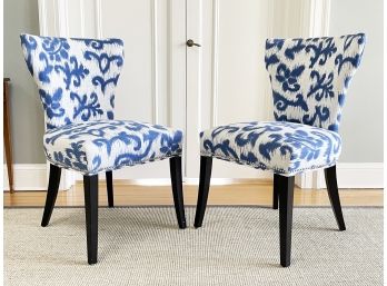 A Pair Of Modern Upholstered Side Chairs