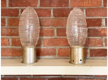 A Pair Of Vintage Mid Century Modern Sconce Fixtures
