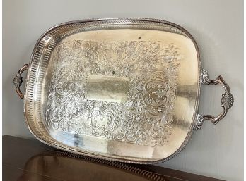 A Large Electroplate Tea Tray