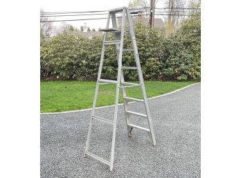 An 8' Aluminum 'A' Frame Ladder