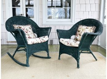 Vintage Wicker Outdoor Chairs