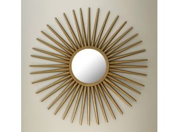 A Large Decorative 'Sun' Form Modern Mirror