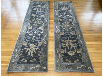 A Pair Of Wool Runner Carpets By Pottery Barn (1 Of 2)