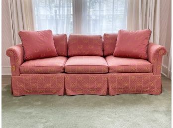 A Down Stuffed Upholstered Sofa (1 Of 2)