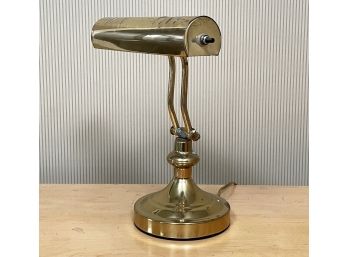 A Brass Desk Or Piano Lamp