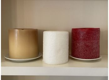A Large Candle Trio