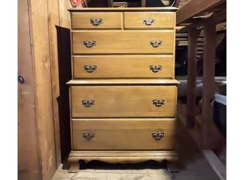 A Vintage Maple Chest Of Drawers By Colonial Craft