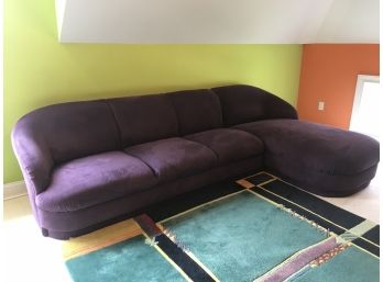 WEIMAN Plum/Purple Colored Petite Sectional