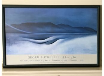 GEORGIA OKEEFE Metropolitan Museum Of Art Exhibition (lake George) Framed Poster