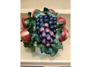 Fine Italian Fruit Basket Purchased At Stewart Collection In Westport