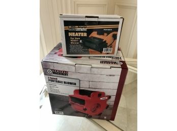3 Speed Portable Blower With Heater Attachment