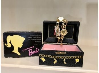 Collectible BARBIE Watch And Jewelry Box Set  From Fossil