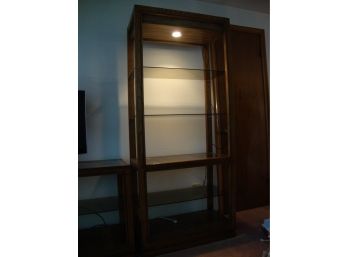 Lighted Display Glass Shelving Unit