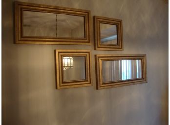 4 Framed Mirror Wall  Decor
