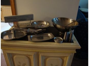 Stainless Serving Pieces And More Lot