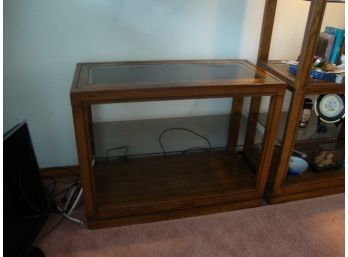 Glass Top Television Stand Shelving Unit