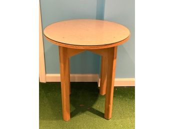 Round Side Table With Glass Top
