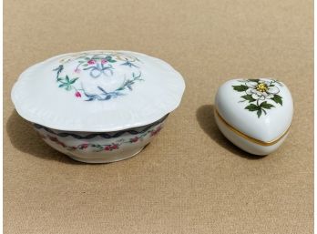 Two French Limoges Trinket Boxes