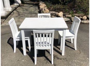 Pottery Barn Kids Table And Four Chairs