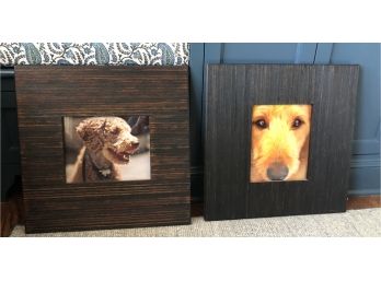 Two Wooden Pottery Barn Picture Frames