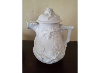 Beautiful Porcelain White Pitcher, Made In Portugal